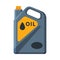 Oil Fuel Jerrycan, Plastic Canister for Gasoline Vector Illustration