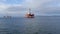 Oil and Gas Drilling Rig in Cromarty Scotland