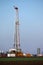 Oil and gas drilling rig in oilfield