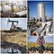 Oil gas industry collage