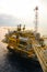 Oil and gas platform in the gulf or the sea, The world energy, Offshore oil and rig construction