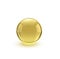 Oil gold glass ball isolated in vector on white background. Cosmetic pill capsule of vitamin E, A, Argan oil, Almond, cod liver,