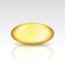 Oil gold pill capsule