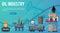 Oil Industry Banner Infographics