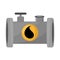 Oil industry pipeline isolated icon
