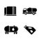 Oil Industry. Simple Related Vector Icons