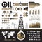 Oil industry - vector infographic elements for presentation, booklet and other design project.