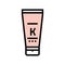 oil keratin tube color icon vector illustration