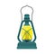 Oil lantern lamp design decoration equipment fuel. Bright aged camp light vintage vector icon. Kerosene night fire