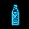 oil olive bottle neon glow icon illustration