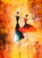 Oil Painting - Ballet Dancing