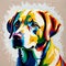 Oil Painting of a Cute Labrador Dog