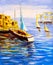 Oil Painting - Harbor View