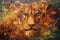 oil painting image of formidable tiger