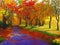 Oil Painting - Maple in Autumn