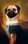 oil painting of Mona Lisa Dog background Spoof, Renaissance Dog portrait of a woman. Custom Funny Pet Portrait, Vintage Memorial,