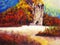 Oil Painting - Park in Autumn