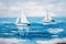 Oil Painting - Sailing Boat