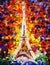 Oil Painting - Tower Eiffel, Paris