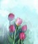 Oil painting Tulips flowers