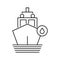 oil, petrol, ship, oil transport ship icon