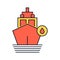 oil, petrol, ship, oil transport ship icon