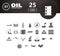 Oil and petroleum icon set