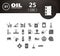 Oil and petroleum icon set