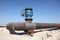 Oil pipeline in the desert