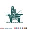 Oil platform iconfuel production logo, illustration,  sign symbol for design