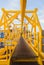Oil platform yellow color
