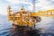 Oil platform yellow color