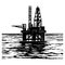 Oil platforms sketch