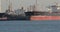 Oil Port Silos, oil terminal, tanker ships