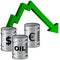 Oil prices dropping