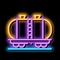 oil product carriage wagon neon glow icon illustration