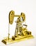 Oil pump drill rocking chair for black gold mining. On a white background