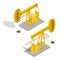 Oil Pump Energy Industrial. Vector