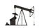 Oil Pump Industry Equipment 3d Render Silhouette