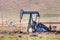 Oil pump operating on the Kern County petroleum field, Bakersfield, California