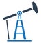 Oil pumpjack, oil well Isolated Vector Icon can be easily modified or edit