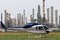 Oil refineries & helicopter