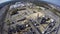 Oil refinery aerial drone video