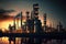 Oil refinery chemical industry plant