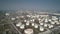 Oil refinery plant from industry zone, Aerial view oil and gas industrial, Refinery factory oil storage tank and pipeline steel