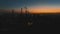 Oil refinery at twilight