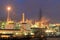Oil refinery at twilight (Map Ta Phut Industrial Estate Rayong T