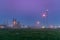 Oil refinery view