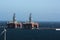 Oil rigs moored to safe harbor