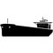 Oil ship tanker vector marine cargo vessel silhouette